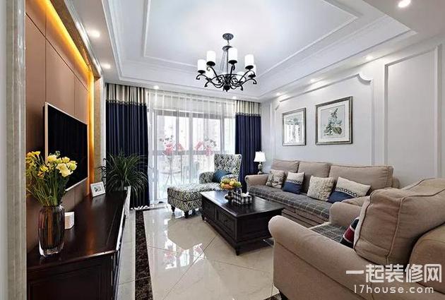把电视背景墙和沙发背景墙给做好，客厅颜值自然就高了