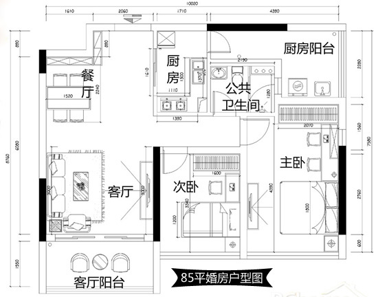 五万元装修85平结婚温馨小家 装修材料价格清单